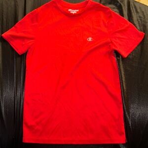 PLAIN RED CHAMPION BOYS T-SHIRT LARGE